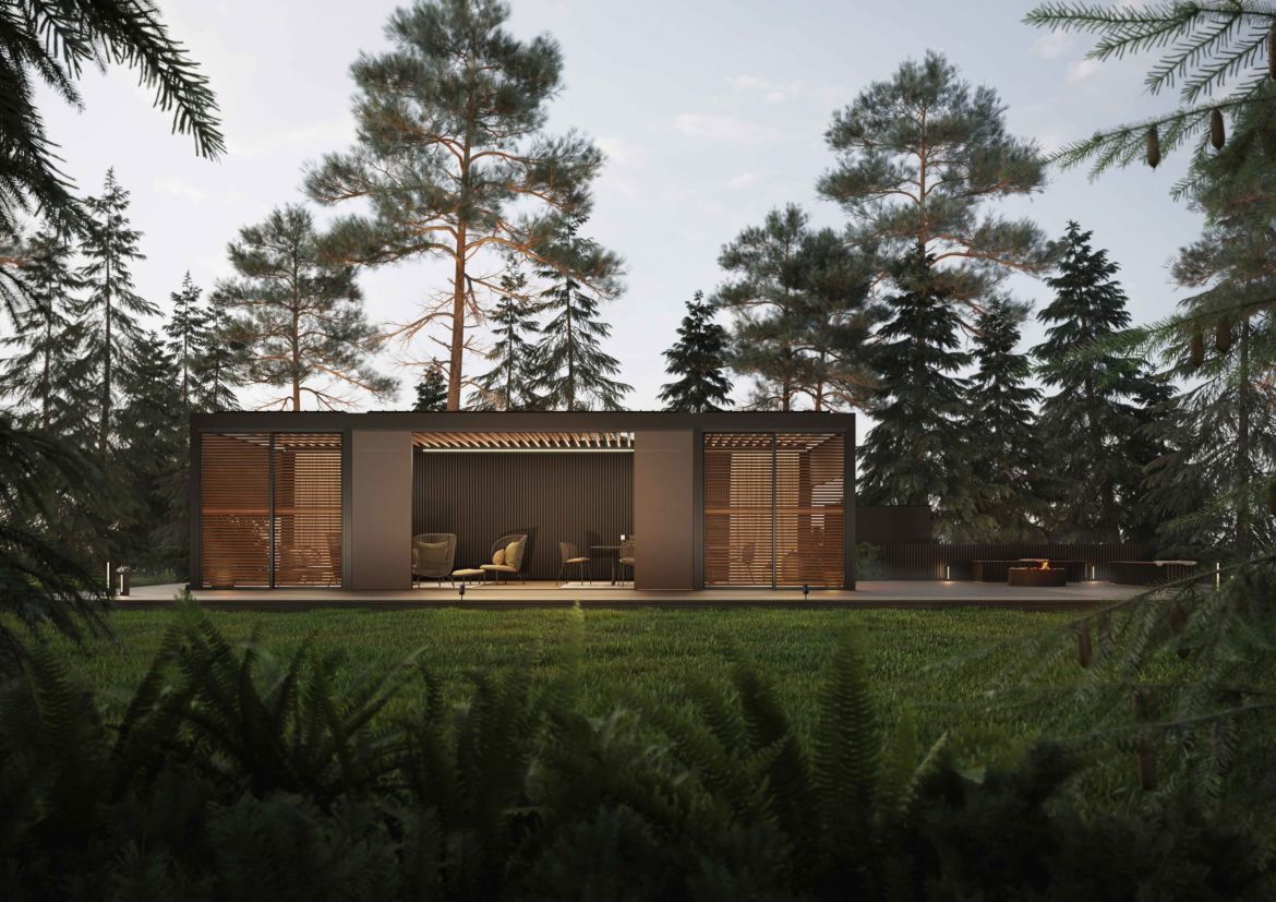 Voici par exemple une pergola bioclimatique Renson - AMS Construction